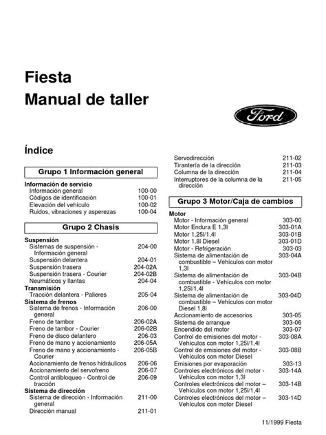 manual de taller ford fiesta 2000 gratis Epub