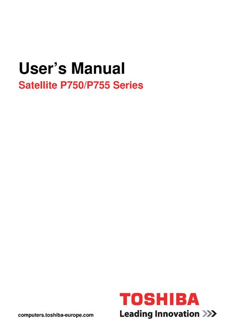 manual de toshiba satellite p755 Epub