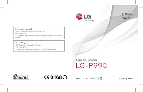 manual de usuario lg optimus 2x PDF