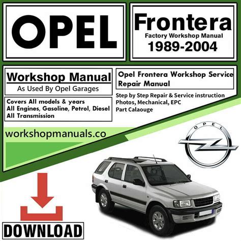 manual del opel frontera Reader