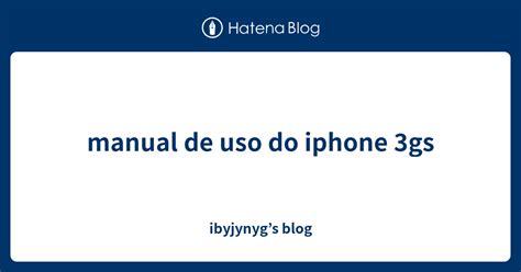 manual do iphone 3gs Reader