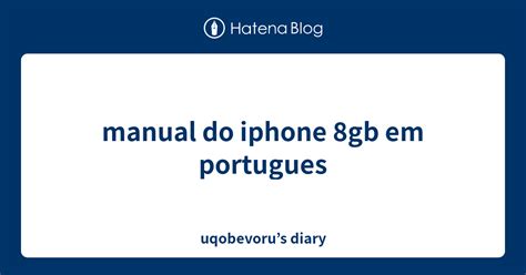 manual do iphone 8gb Reader