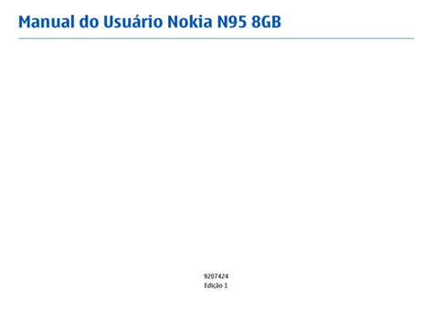 manual do nokia n95 8gb em portugues Epub