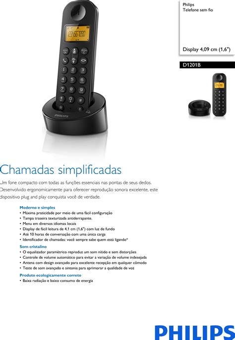 manual do telefone philips Doc