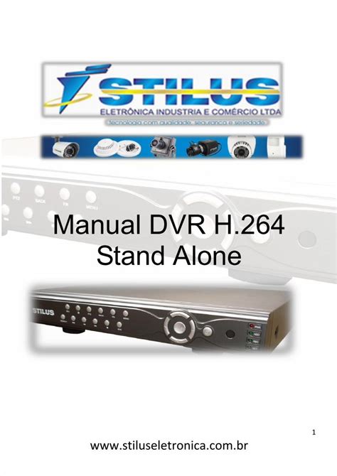 manual dvr st alone PDF