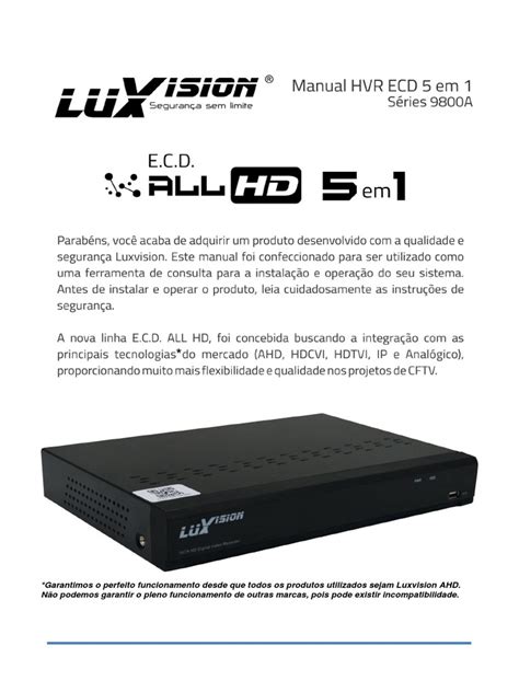 manual dvr stand alone luxvision PDF