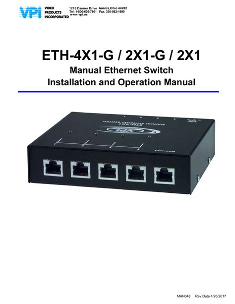 manual ethernet selector switch Epub