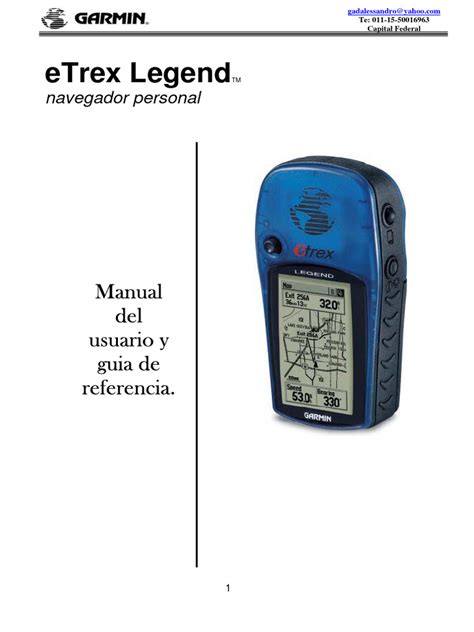 manual etrex legend hcx espanol Kindle Editon