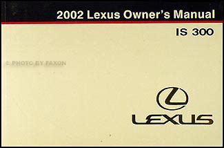 manual for 2002 lexus is 300 Epub