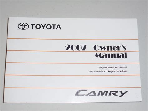 manual for 2007 toyota camry Kindle Editon