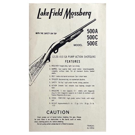 manual for a mossberg 500c Doc