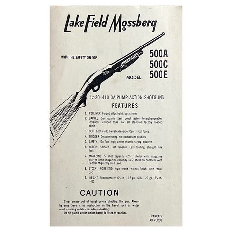 manual for a mossberg 500c Doc