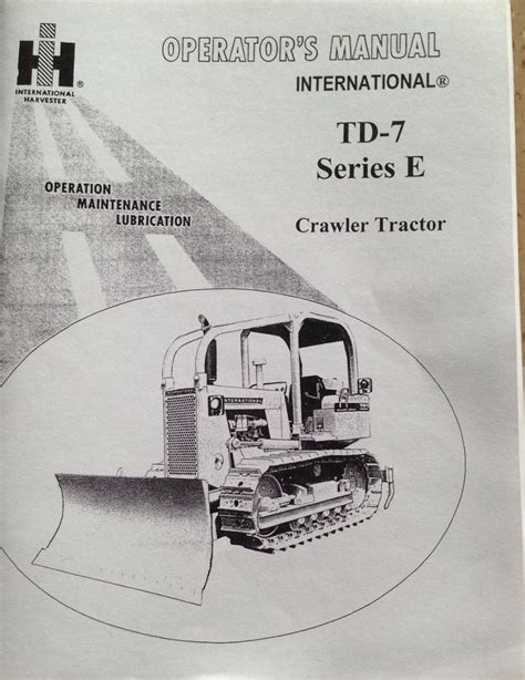 manual for a td7 dozer PDF