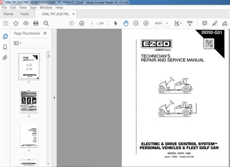 manual for ezgo textron PDF