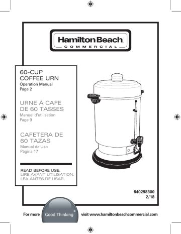 manual for hamilton beach coffee maker d50065 Doc