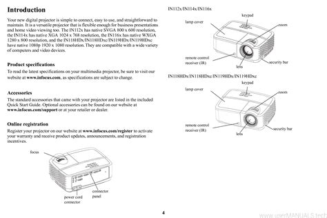 manual for infocus projector Doc