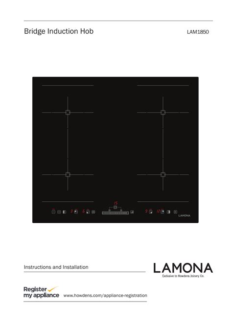 manual for lamona induction hob Reader