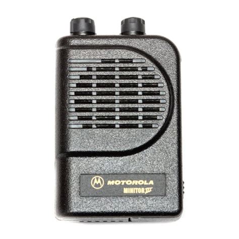 manual for motorola minitor PDF