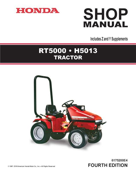 manual for rt5000 tractor PDF