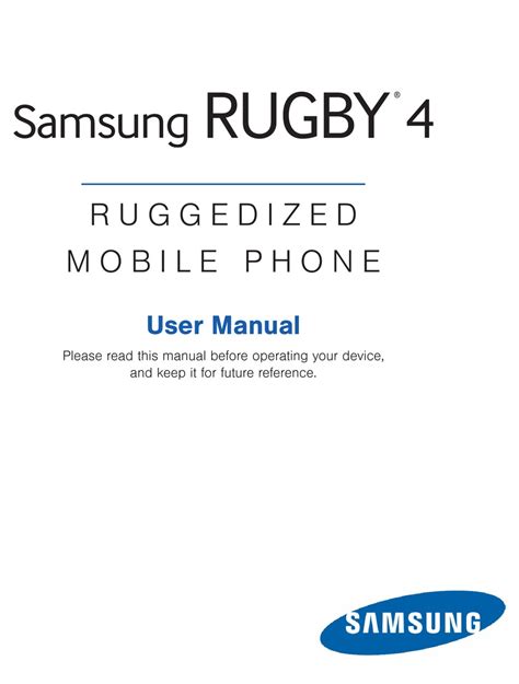 manual for samsung rugby Doc