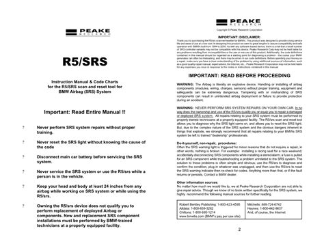 manual for the r5 srs airbag fault code tool a pdf PDF