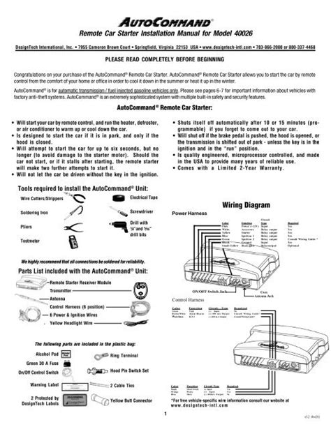 manual for valet remote start Kindle Editon