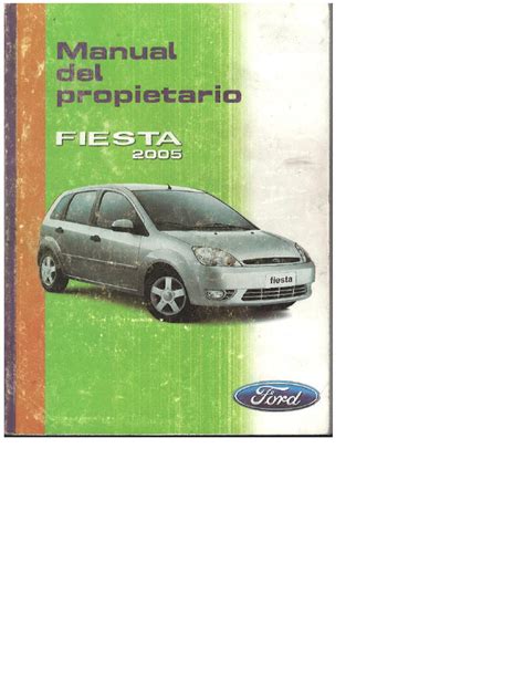 manual ford fiesta 2005 PDF