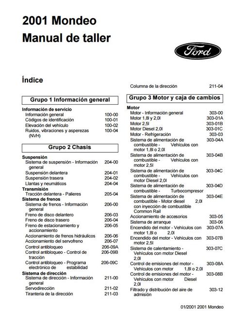 manual ford mondeo 2005 pdf Kindle Editon