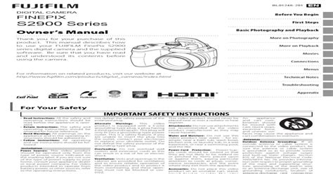 manual fujifilm finepix s2980 portugues PDF