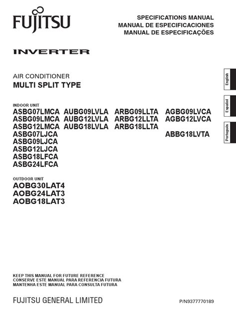 manual fujitsu multi split pdf Reader