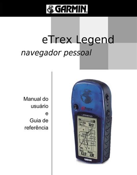 manual gps etrex legend h portugues Doc