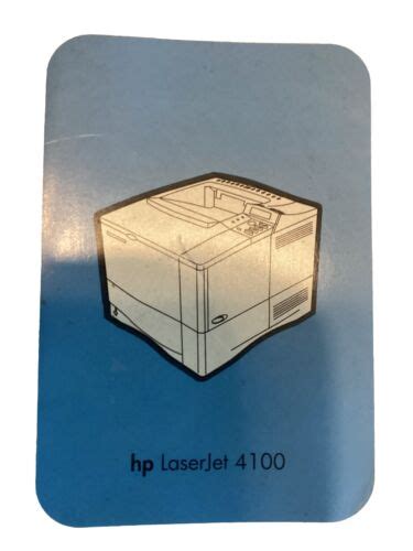manual guide hp laserjet 4100 Epub