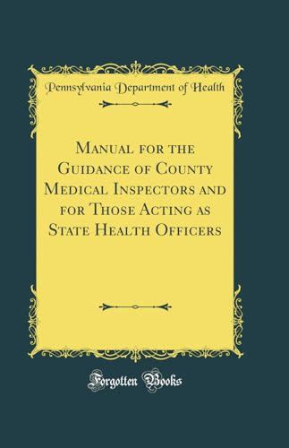 manual health officers classic reprint PDF