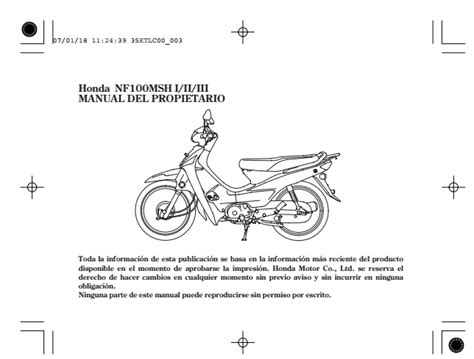 manual honda wave 100 PDF