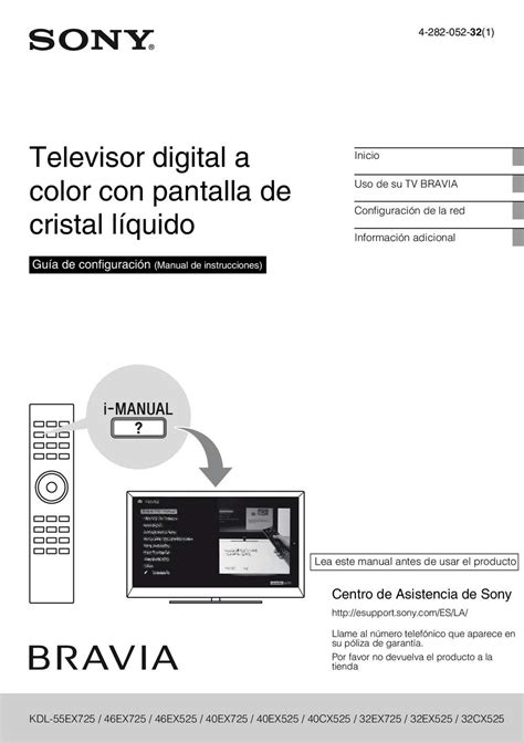 manual instrucciones televisor sony bravia Epub