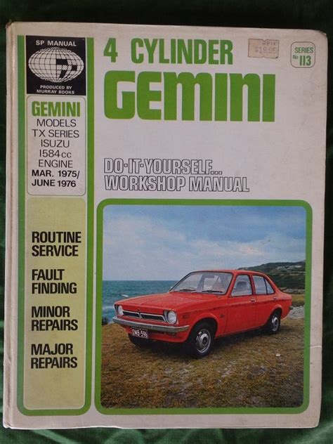 manual isuzu gemini PDF