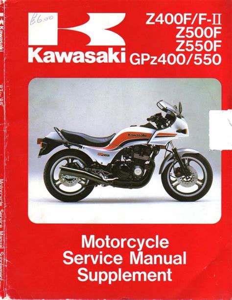 manual kawasaki z500 pdf PDF