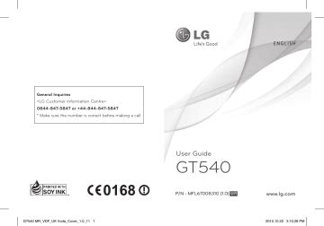 manual lg gt540 portugues Doc