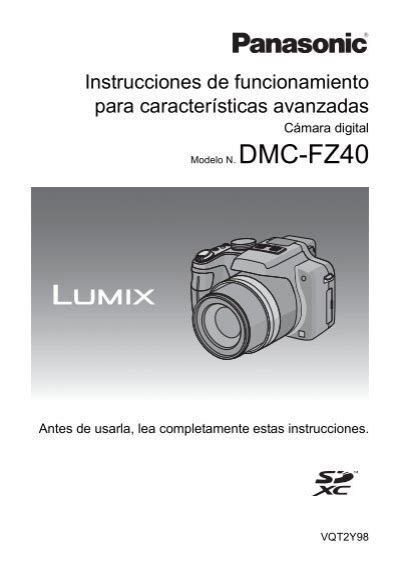 manual lumix fz40 espanol Kindle Editon