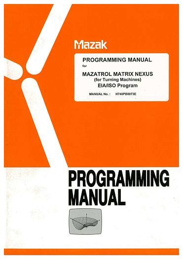 manual mazak matrix nexus lathe pdf PDF