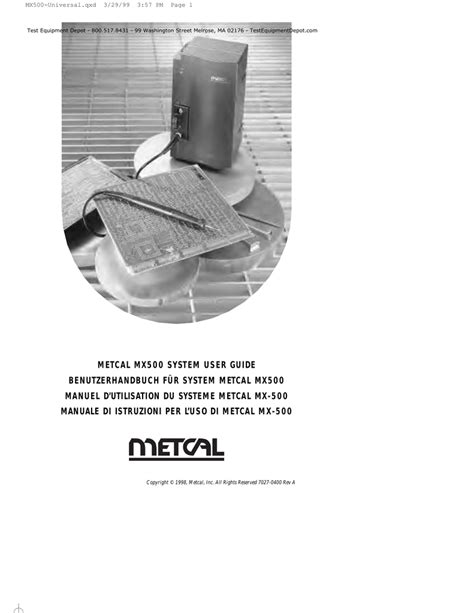 manual metcal pdf user guide Reader