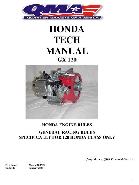 manual motor gx 120 Doc