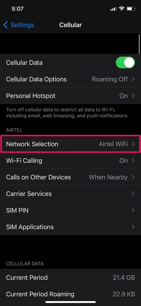manual network selection iphone Doc