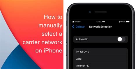 manual network selection iphone 2 Epub