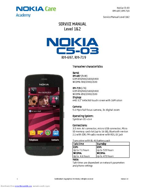 manual nokia c5 03 PDF