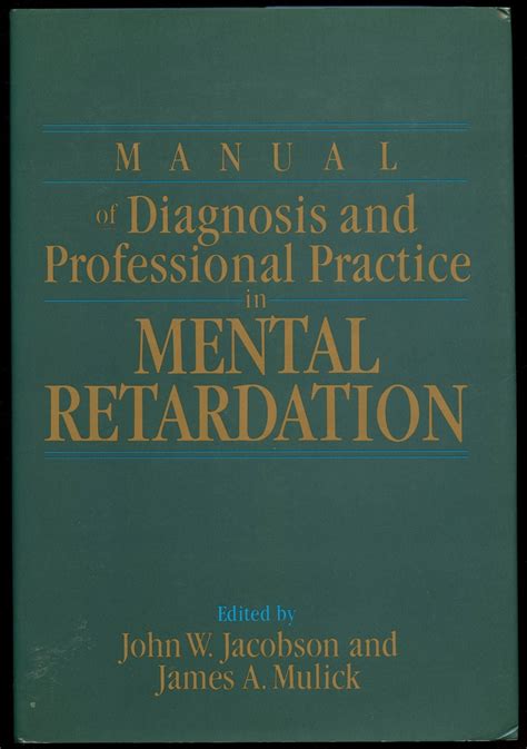 manual of diagnosis and professional practice in mental retardation PDF
