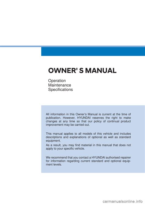 manual operations for i10 car PDF