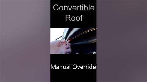 manual override on convertible Doc