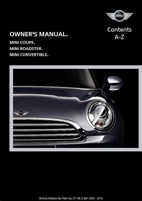 manual owner cooper convertible Kindle Editon