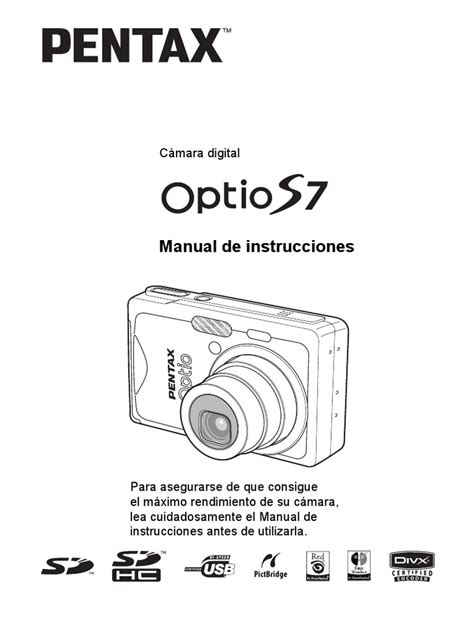 manual pentax optio s7 digital camera PDF